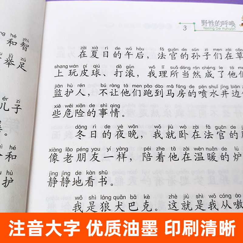 童年 [正版]小学语文阅读丛书注音版一二年级寒假暑假国学经典早教幼儿启蒙书带拼音地心游记克雷洛夫寓言大林和小林木偶奇遇记高清大图