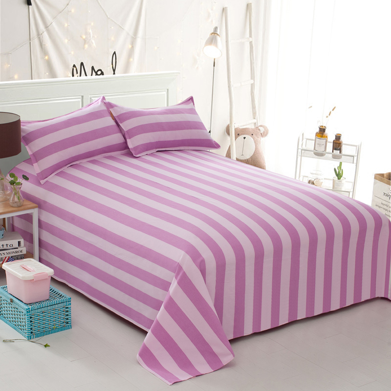 纯棉老粗布床单三件套单人单件学生宿舍加厚床上用品