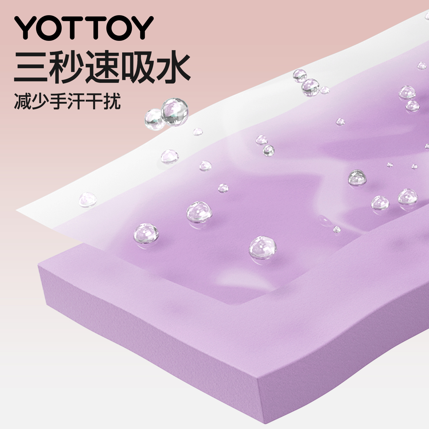 yottoy羽毛球拍手胶吸汗防滑平面手胶网球拍羽毛球拍自行车专业级缠把带高清大图