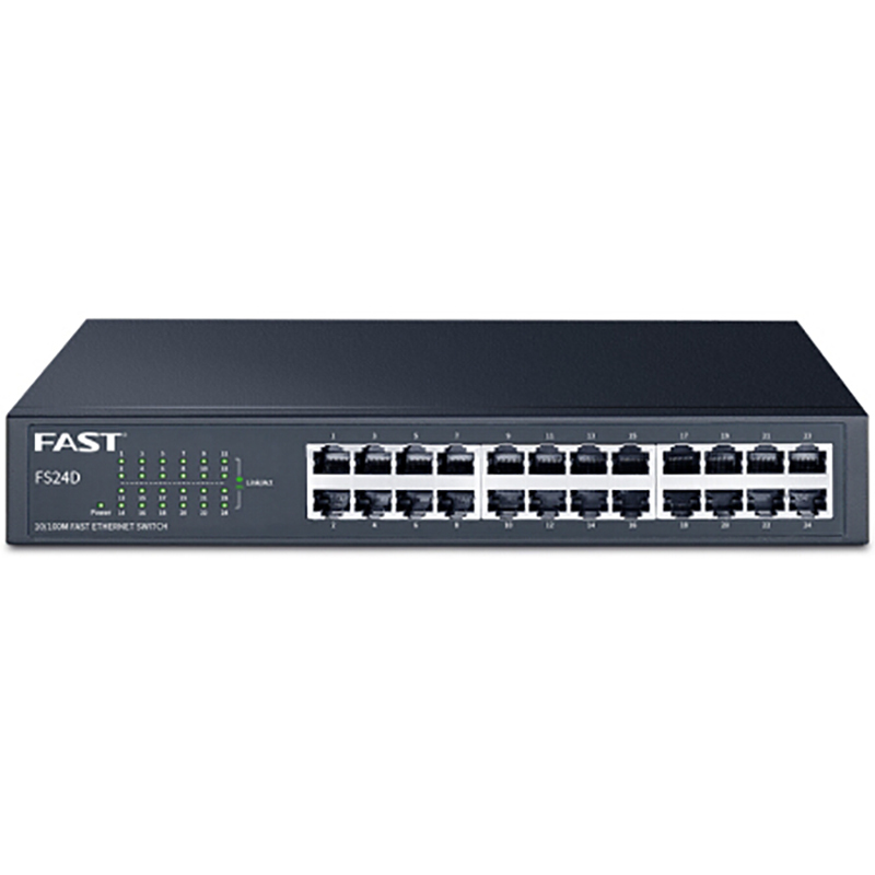 迅捷(FAST) FS24 24口双12口交换机分线器网线分流器