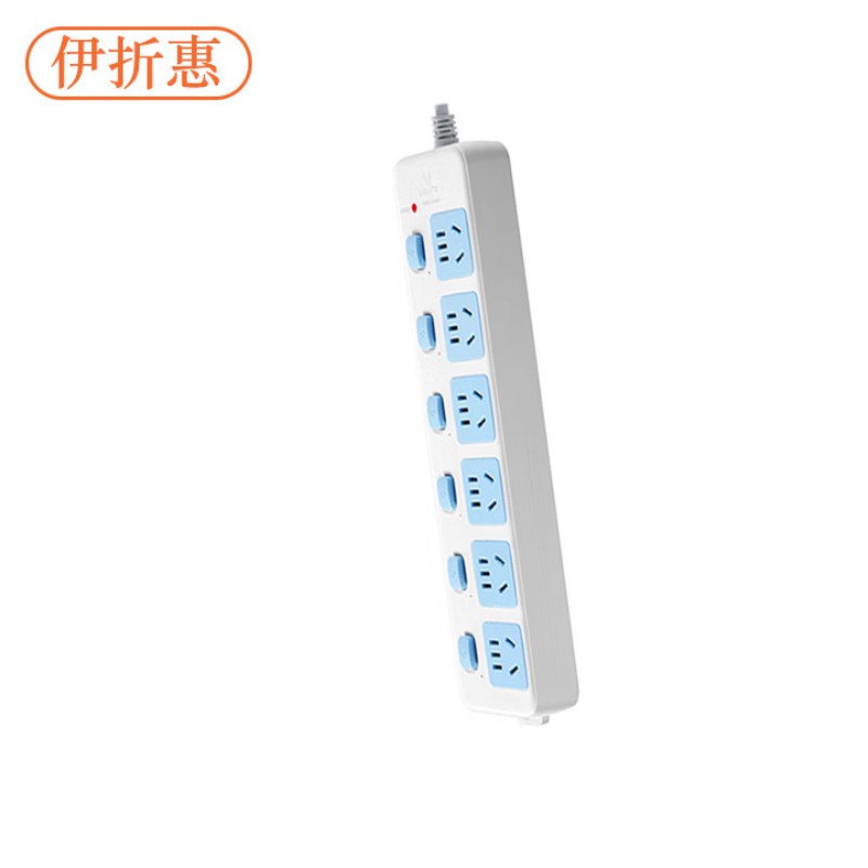 伊折惠 YZHGW-0916 6位 3米 分控插排 (计价单位:个) 白高清大图