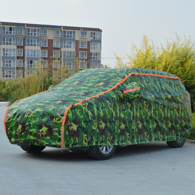 迷彩车衣车罩加厚帆布牛津布冬季专用保暖棉汽车套遮阳罩防晒防雨