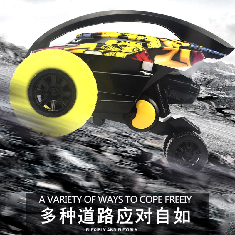 双惯性儿童特技越野车 抗耐摔休闲玩具车 惯性特技魔鬼鱼陀螺车