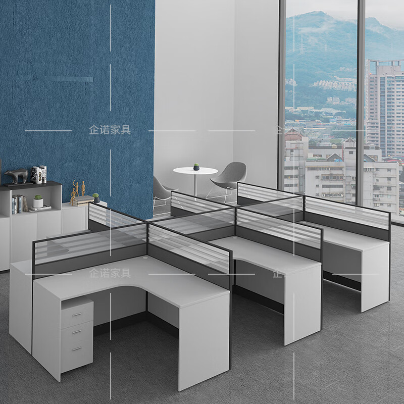 【企诺】屏风工位 QND2bYP-LT2442 2400×4200×1100mm 人造板 组