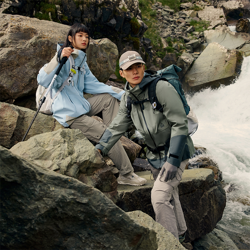 山河衣丨361°男女雨屏冲锋衣新款三合一冲锋衣防水登山服高清大图