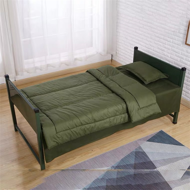 褥子 垫絮 棉花褥子 床褥 (4斤)120*200cm 床 军绿色 1.2*2.0m