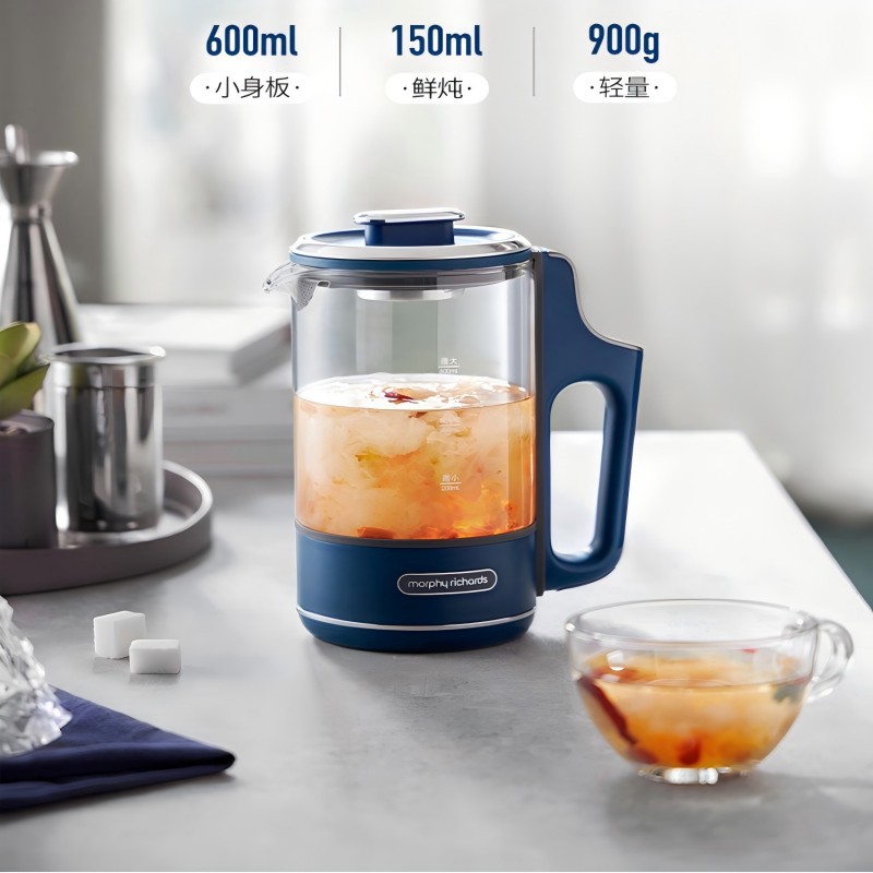 摩飞600ml家用养生壶MR6086蓝色高清大图