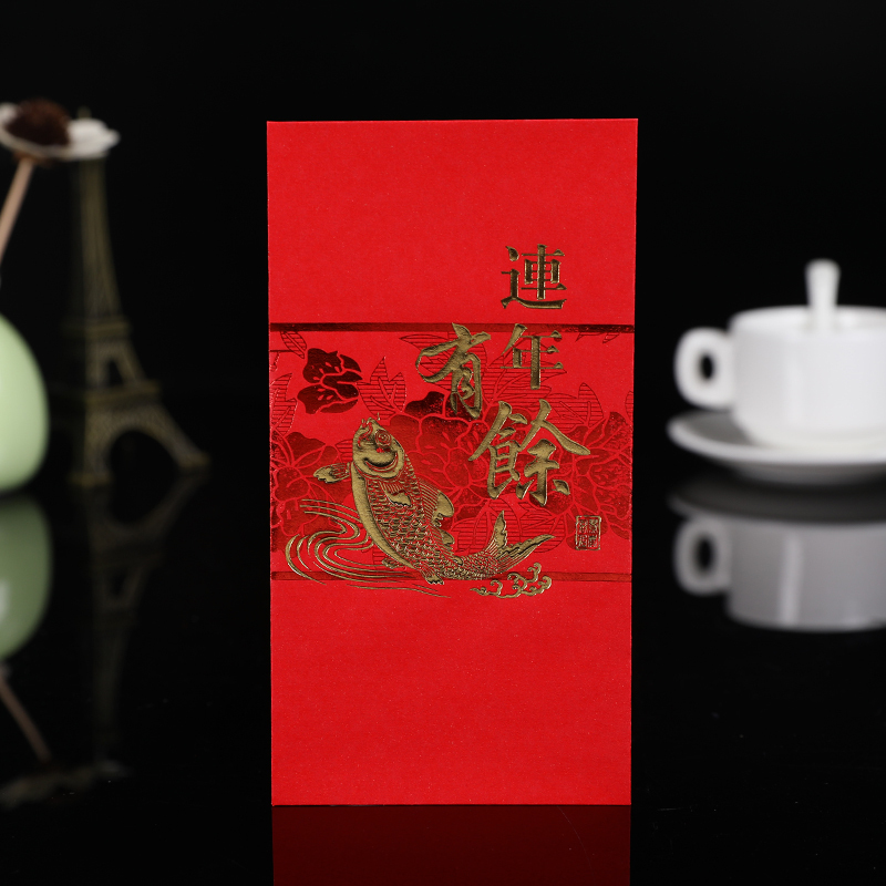 柏邦(BOBANG)红包6只装 大吉大利 开印金浮雕烫金利是封