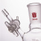 SYNTHWARE F164100玻璃节门两口反应瓶容量:100ml,主口:24/40,侧口:24/40 个