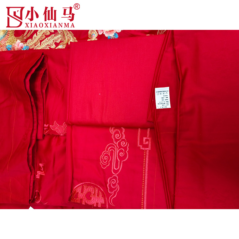 小仙马 婚庆刺绣四件套 SX-JT2066 套高清大图