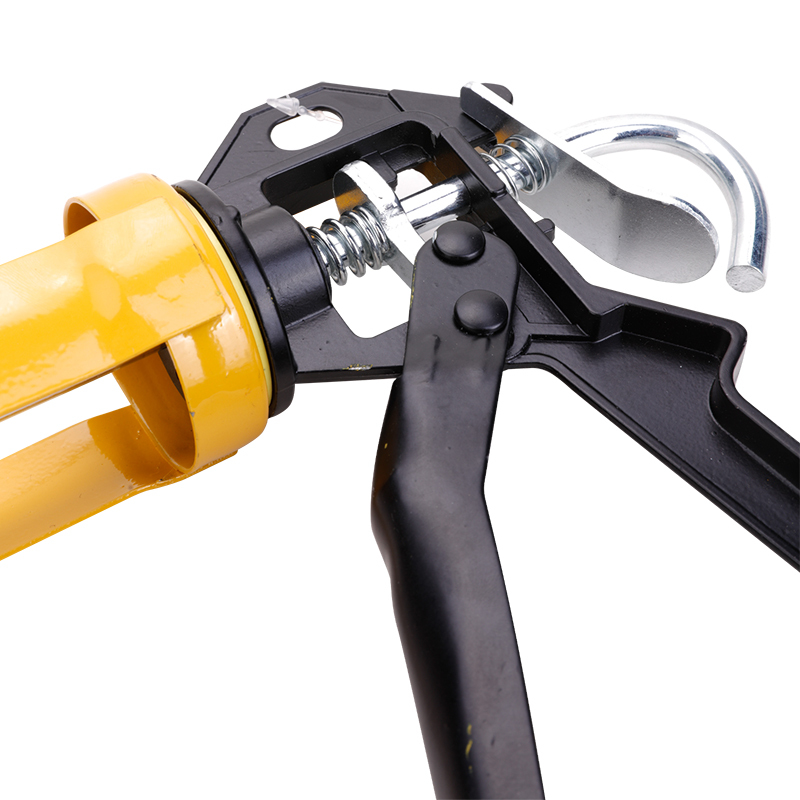 得力deli旋转式玻璃胶枪压胶枪密封胶枪防水胶枪免钉胶枪硅胶枪堵缝剂