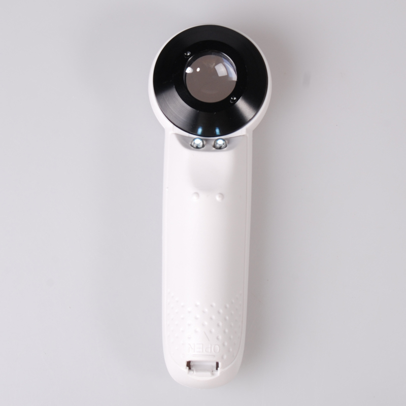 育空UKON袖珍40倍LED手持光学显微镜 SCLED40X便携放大镜高倍高清纺织检查放大镜(凸透镜)书画珠宝鉴赏