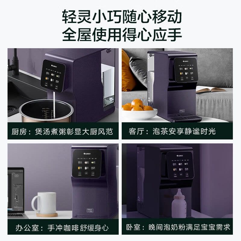 格力(GREE)净水器家用 台式净饮一体机 净水加热二合一 台式免安装净水机 反渗透饮水机 RJY-T16-1X611B图片