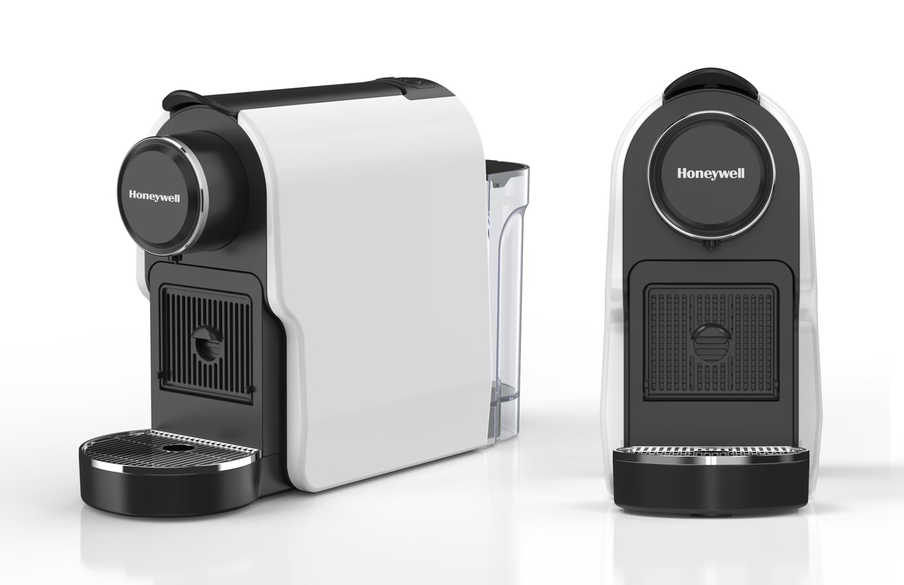 霍尼韦尔(Honeywell) CM100胶囊咖啡机兼容所有雀巢胶囊 搭赠两盒拉瓦萨咖啡胶囊(可自选) 白色