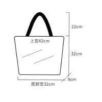 趣涉家居手提帆布包女单肩文艺简约森女学生书包购物帆布袋子生活日用收纳用品收纳包