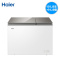 海尔(Haier) 卧式冷柜 212升容量 一级能效 电子控温 直冷定频 家用双温冰柜 FCD-212XER