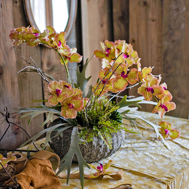 家柏饰(CORATED)复古手工土陶罐粗陶花盆 红陶灰色圆形吊兰绿萝多肉插花透气 圆形花器(小号) 大高清大图