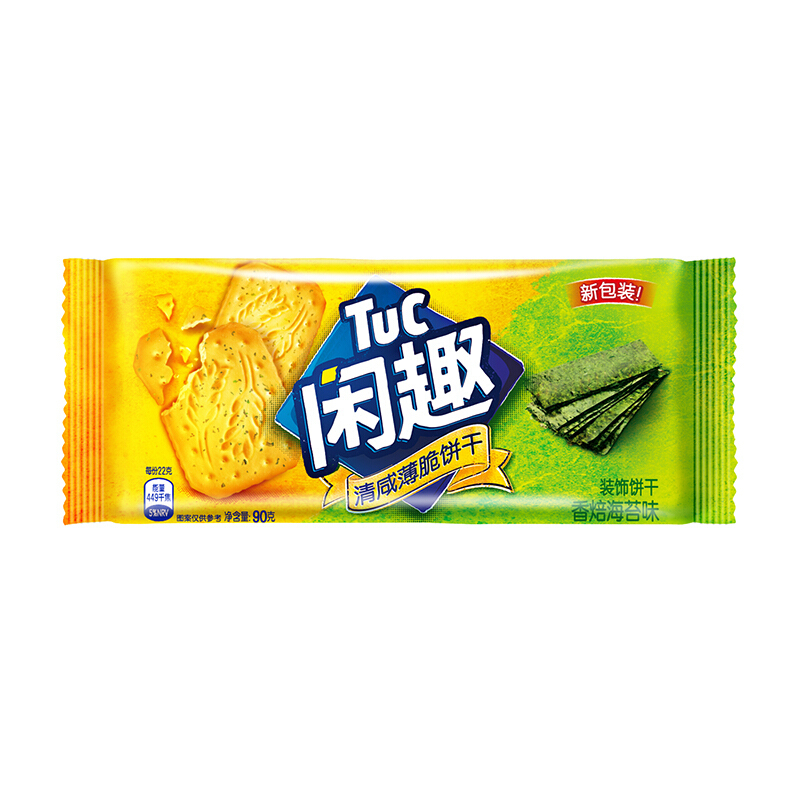饼干 薄脆香培海苔味90g*10包