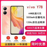 [全新]vivo Y78 8GB+256GB 凤羽金 5G 天玑7020芯 120Hz高刷 44W闪充 拍照游戏学生手机 Y78