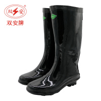 双安 耐酸碱长筒靴 防腐蚀防化学品橡胶靴 耐磨防滑雨靴 38码