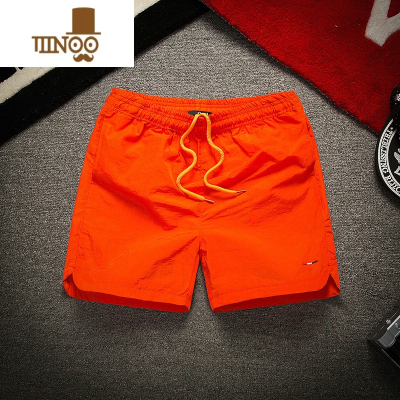 YANXU短裤男夏薄运动裤潮大码透气休闲工装中裤外穿宽松沙滩三分裤开叉休闲裤高清大图