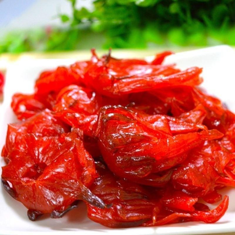牡丹花果脯甄汇吃洛神花脯玫瑰花蜜饯玫瑰茄蜜饯食用玫瑰