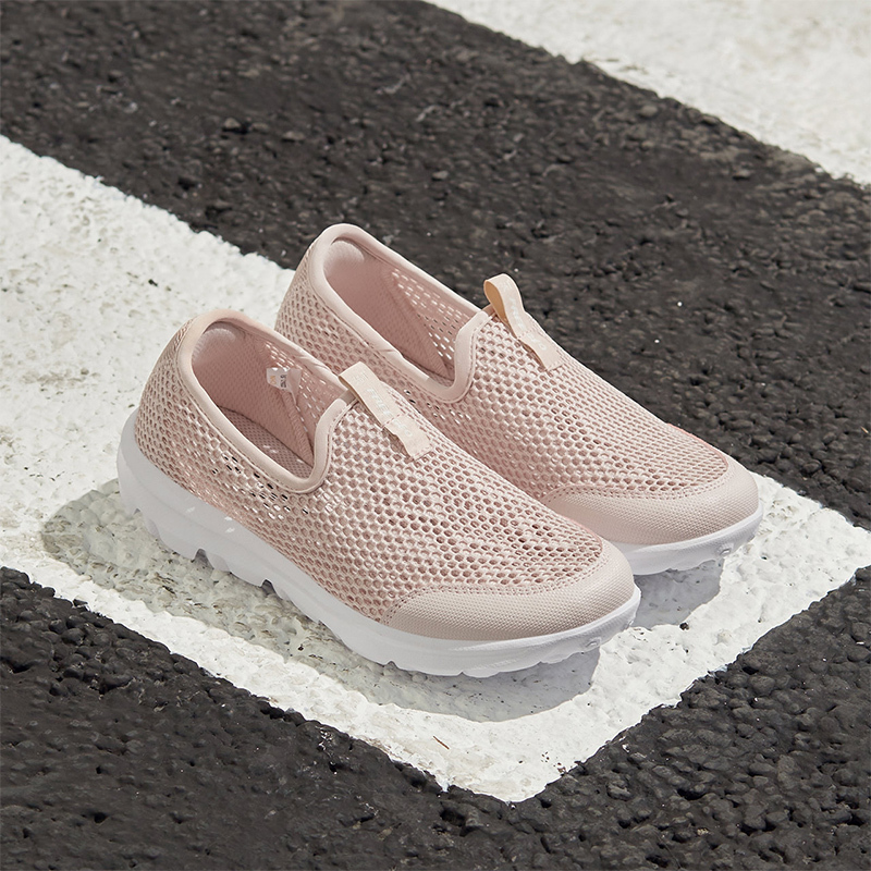 361°女鞋懒人鞋新款网面透气轻便运动鞋一脚蹬鞋子开车鞋