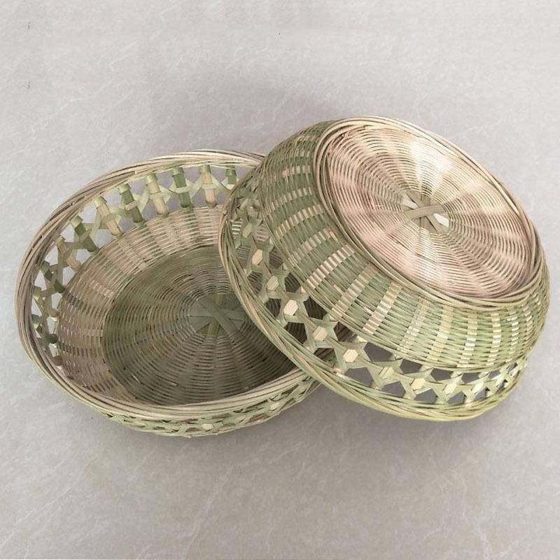 竹编收纳筐酒店厨房零食筐竹制品簸箕箩筐果盘馒头筐鸡蛋篮