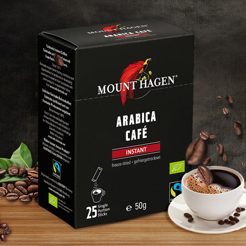 Mount Hagen德国进口咖啡速溶哈根山咖啡2g*25条装
