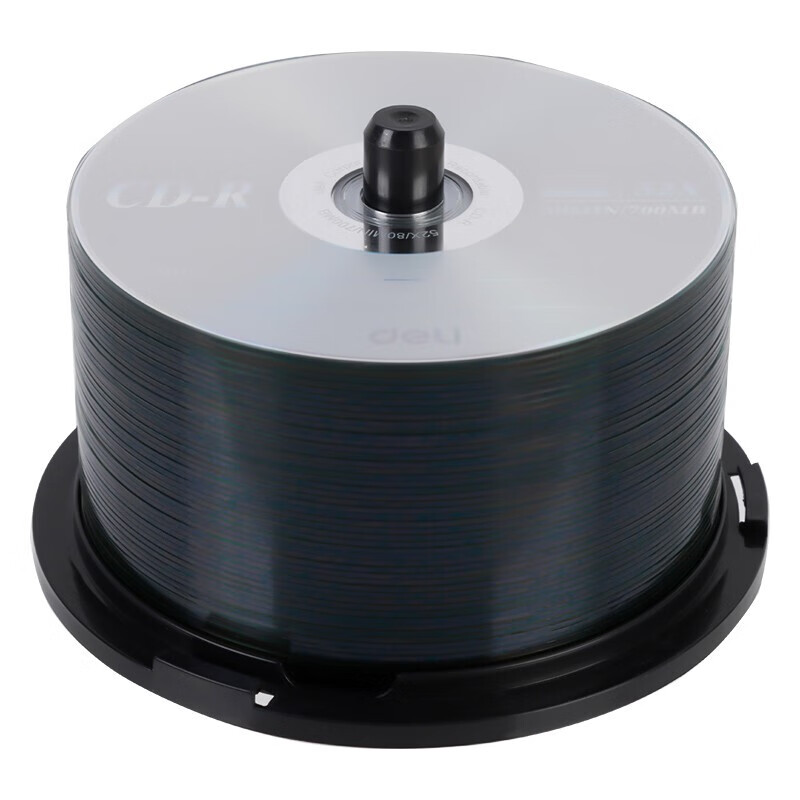 得力(deli)空白光盘CD-R车载MP3刻录碟50片盒装 CD-R 3725[700MB 52倍速]高清大图