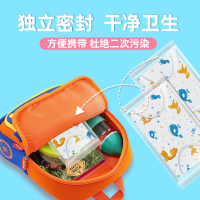 儿童医用外科一次性口罩医疗专用男女孩独立包装可爱图案[0-3彩色50只独立盒装]
