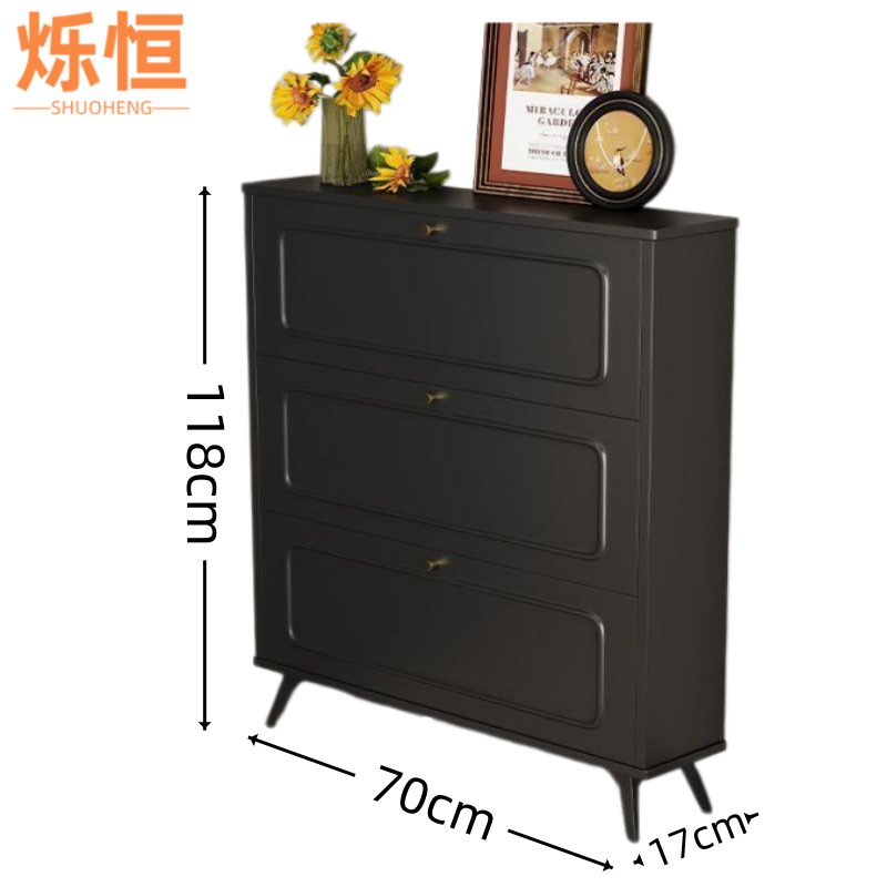 烁恒 鞋柜 三门50*17*118cm 个高清大图