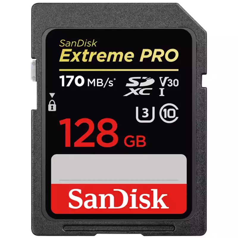 [免邮]闪迪(SanDisk)SD卡128G V30单反相机内存卡存储卡 读170M写90M支持4K