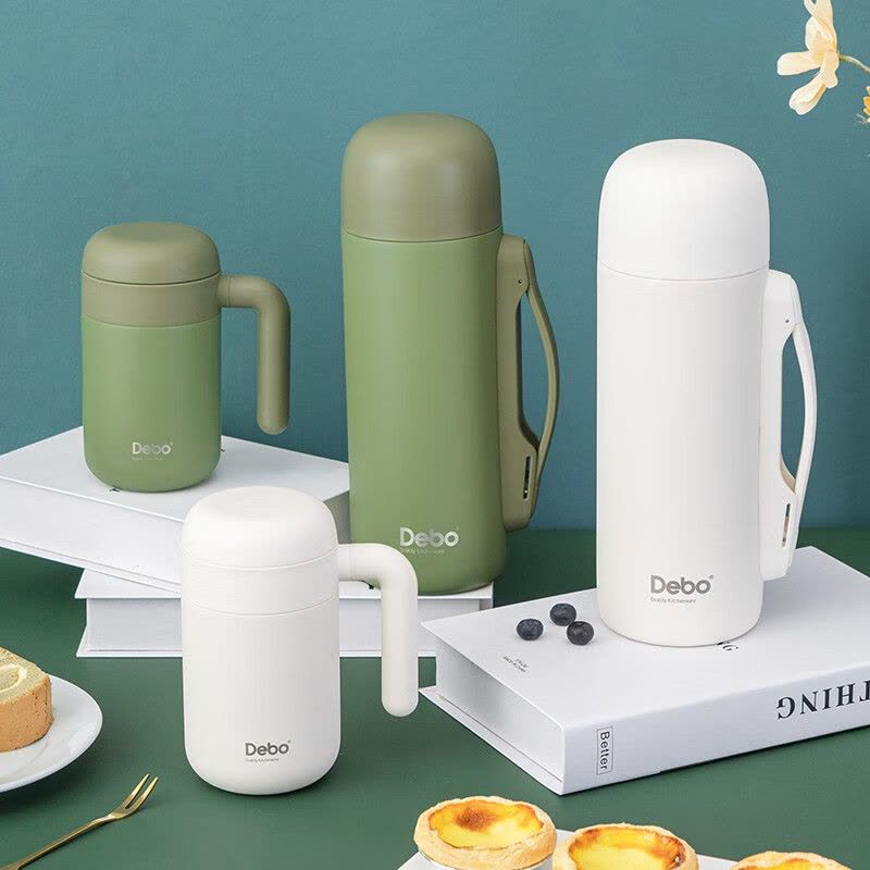 德铂(Debo)玛利亚316不锈钢保温壶保温杯灵巧家用办公杯壶套装两件套DEP-814图片