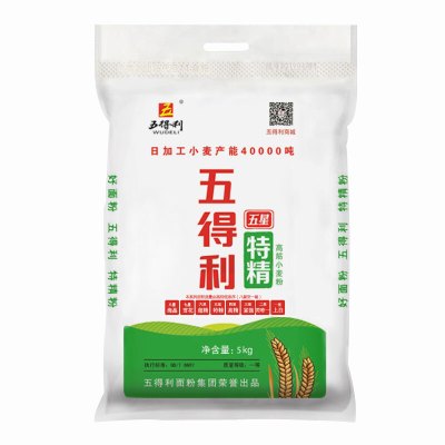 五得利特精高筋小麦粉5kg
