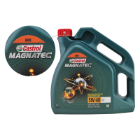 【磁护全合成】嘉实多(Castrol) 欧洲原装进口机油 Castrol Magnatec C3 5W-40 4L