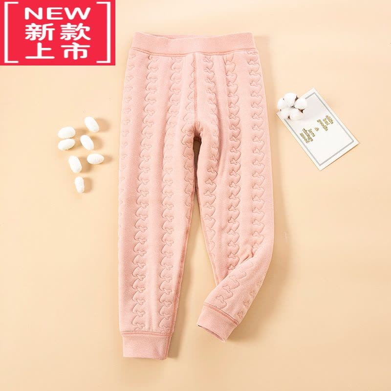 可莉允儿童保暖裤校服器内穿女童男童加绒加厚棉裤冬季中大童裤子图片