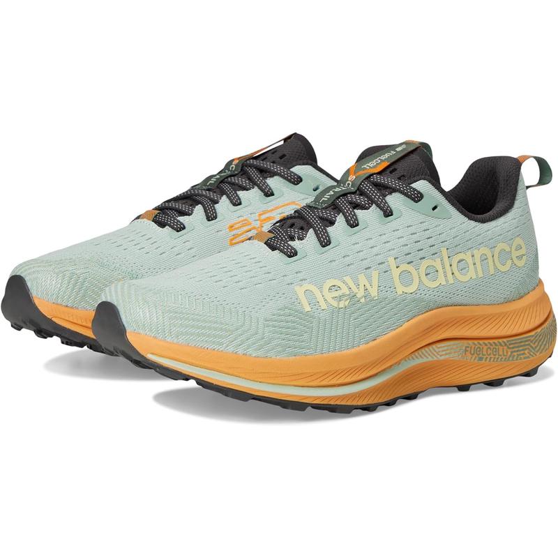 新百伦(New Balance)女款跑鞋轻量碳板设计高能回馈专业越野跑鞋 Clay_Ash/Dried_Apricot/Dark_Ju 42.5