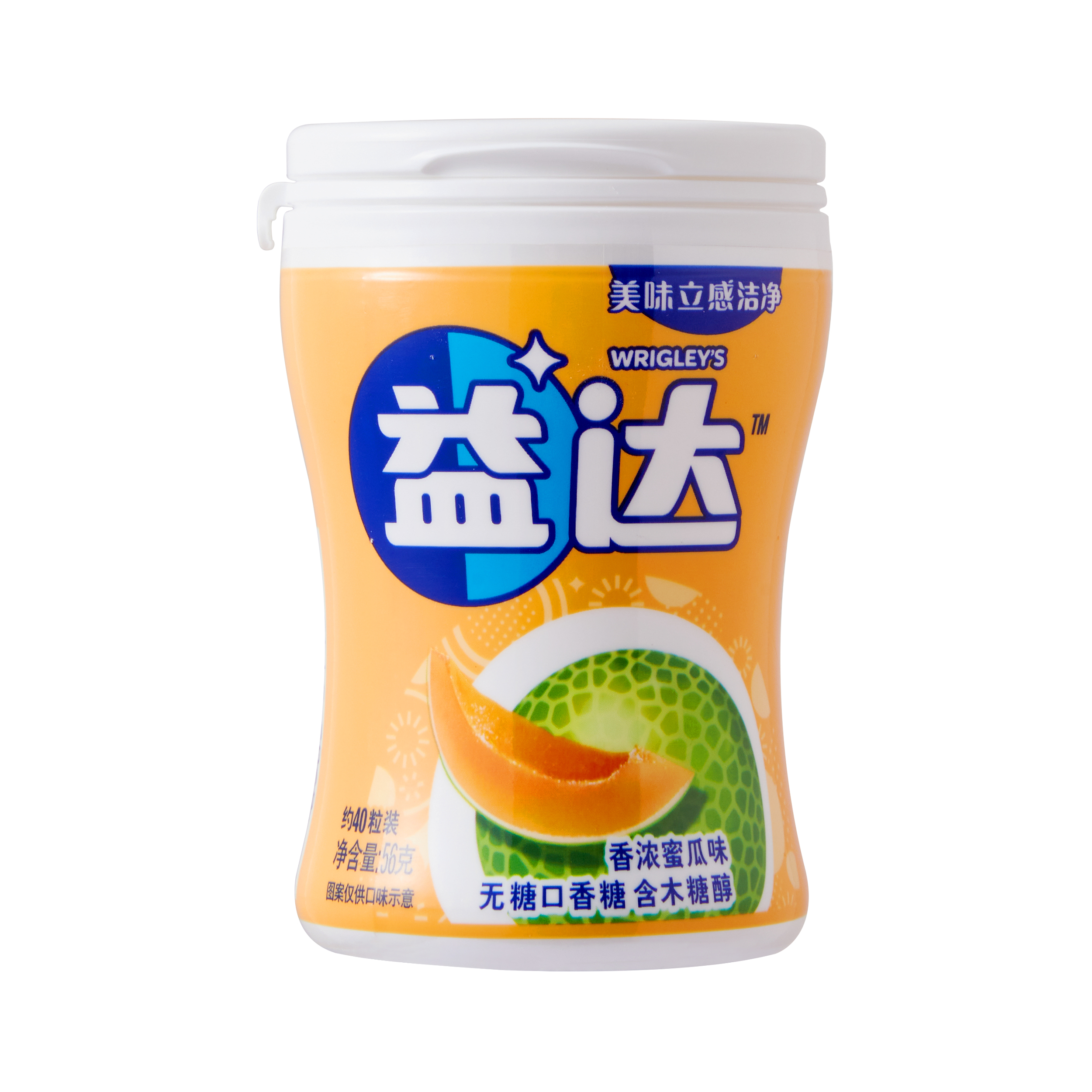 益达extra口香糖蜜瓜味40粒56g