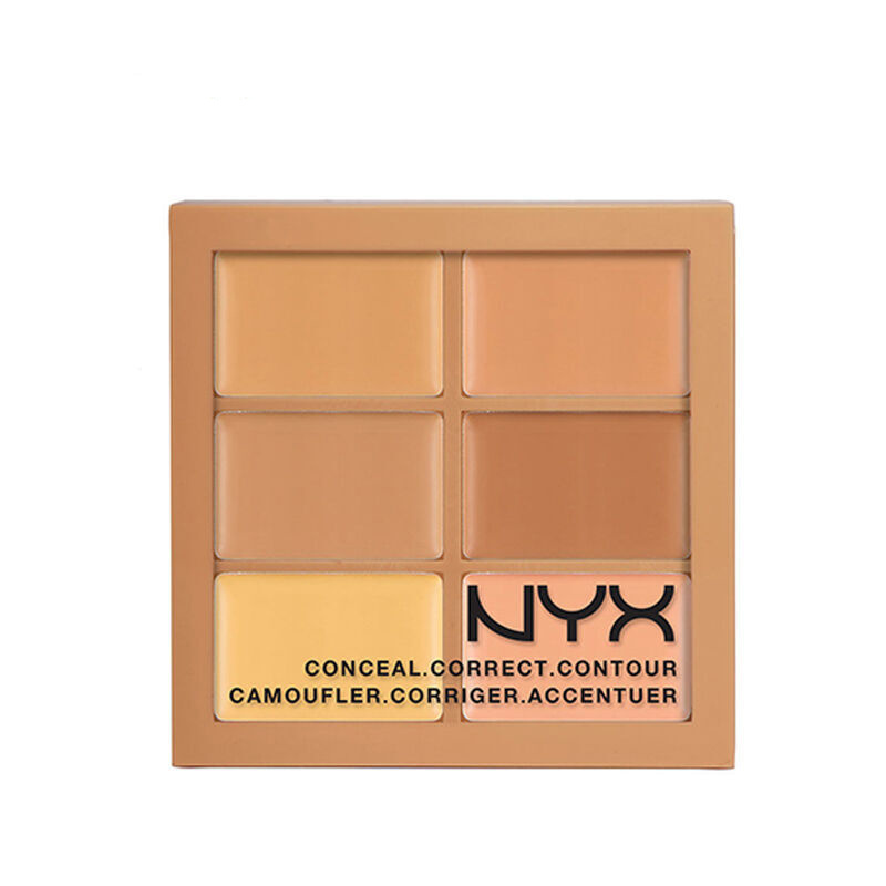 Nyx粉底 遮暇nyx 六色遮瑕盘修容盘高光遮瑕膏修容膏遮盖黑眼圈痘印红血丝修正肤色02号1 5 6 粉底 遮瑕其他 价格图片品牌