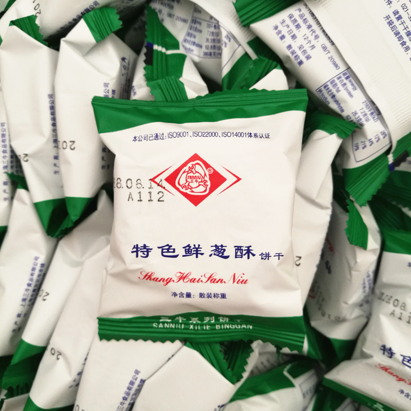 三牛食品特色鲜葱酥饼干5KG