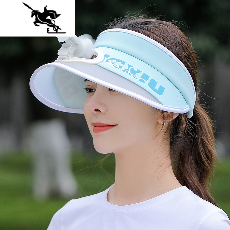 遮阳帽视频介绍_new lake防晒帽子女户外出游可充电风扇太阳帽时尚大