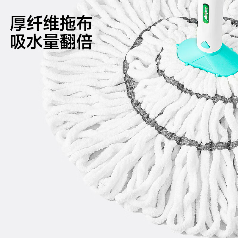 五月花拧水拖把宽55CM长138CM1布免手洗必卡锁自拧水家用墩布加大号墩布高清大图