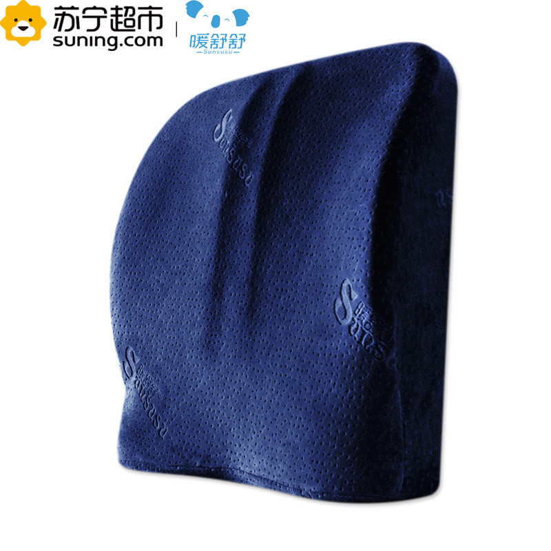 暖舒舒sunsusu 记忆棉护腰靠垫枕芯多功能枕头夏冬季背垫护腰枕汽车抱枕腰垫 双核腰靠竹炭款 单个(新老包装随机)