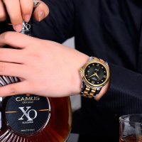 宾格BINGER情侣表 自动机械表 男士女士手表双层镀膜镜面 精钢表壳 防水耐磨 时尚商务男表女表 巴顿系列