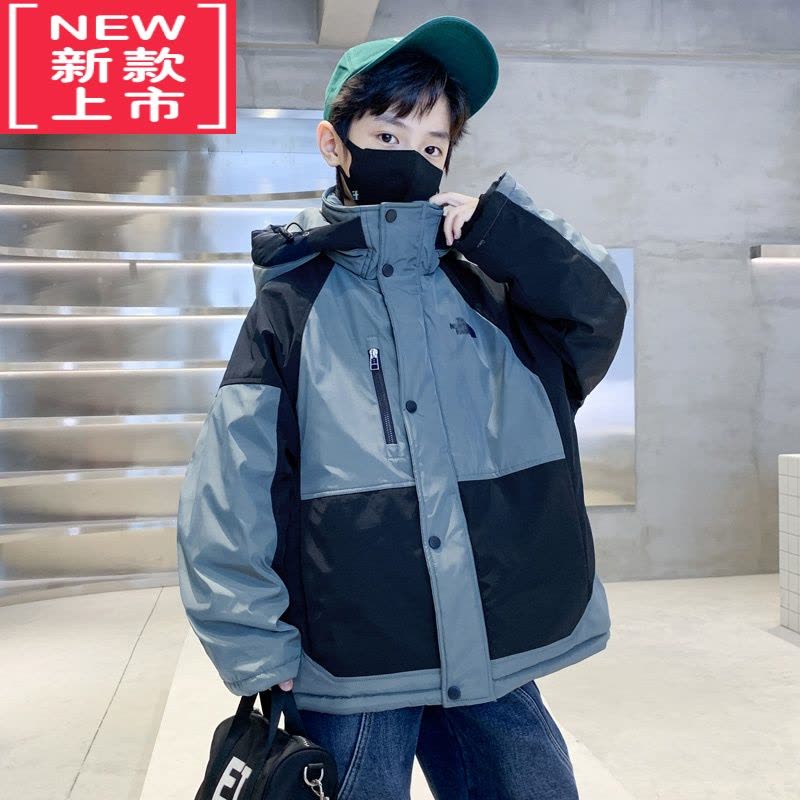 可莉允男童冬装羽绒棉服2022新款儿童冬季棉衣中大童冬款加厚外套洋气潮图片