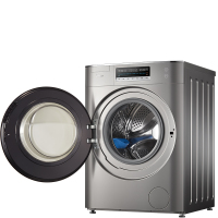 美的（Midea） MG100T2WADQCY滚筒洗衣机 10公斤全自动洗衣机 变频 除菌智能 初见 巴赫银