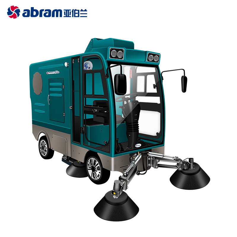 亚伯兰 四轮大型驾驶式扫地车道路扫路车 YBL-2200(锂电池款)绿色 GFKJDX高清大图