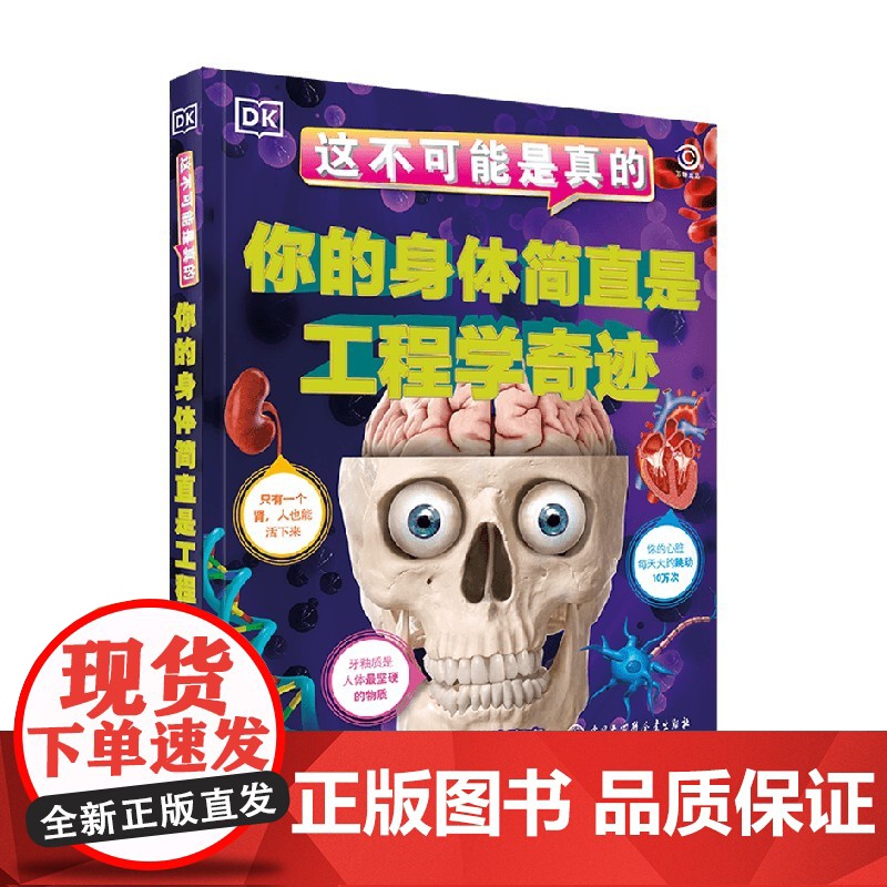 DK这不可能是真的 你的身体简直是工程学奇迹 6-10岁 英国DK公司著 儿童身体科普 身体的奥秘 我们的身体 课外阅读高清大图