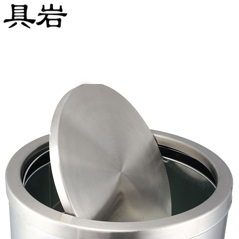 具岩 不锈钢垃圾桶 50L 个高清大图